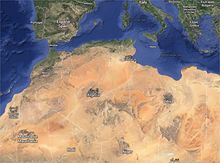 Carte Algérie satellite