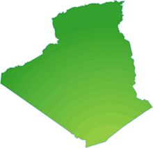 Carte Algérie verte